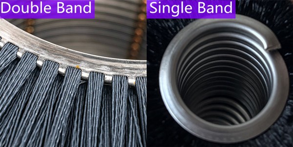 Single Band and Double Band Spiral Brush