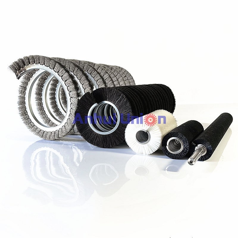 Spiral Wound Cylinder Brushes,Cylindrical Spiral Brush,Rotary Brush