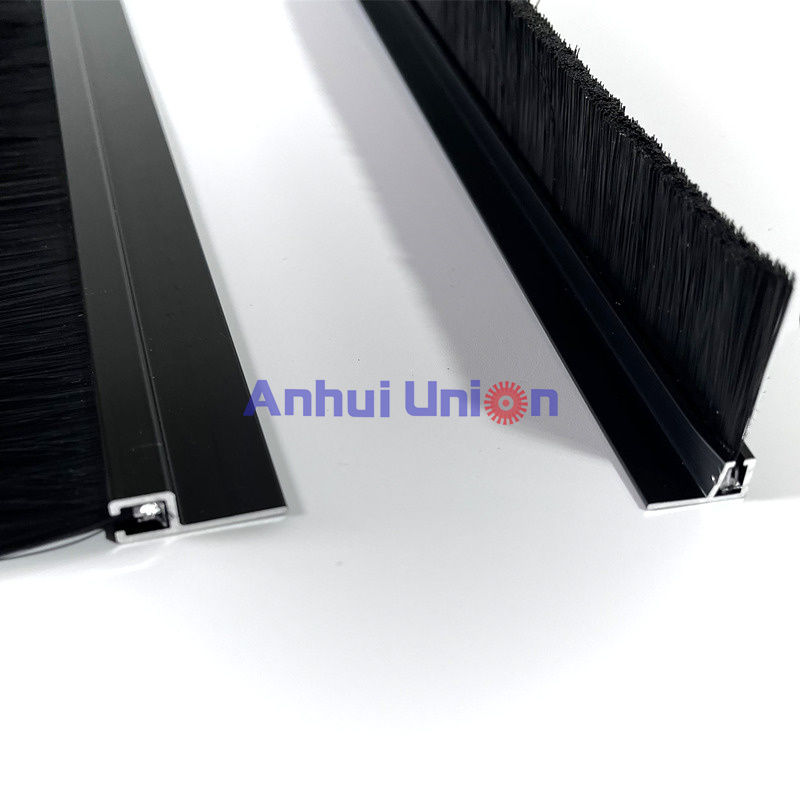 Black Anodised Aluminum Profile Door Seal Strip Brush Manufacturer